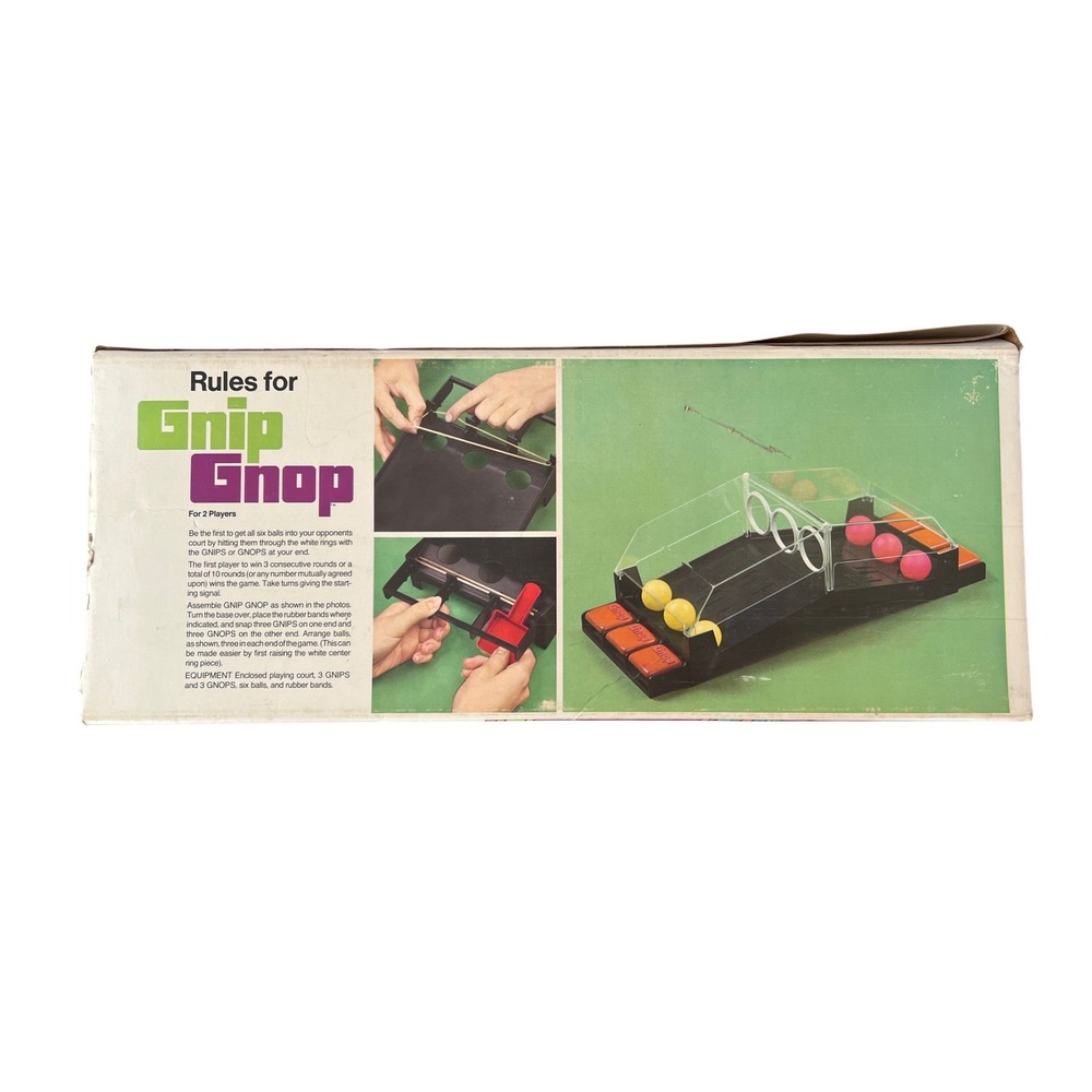 Gnip Gnop Slap-Happy Game Vintage 1971 Parker Brothers Original Box 2 Players - Picture 8 of 11